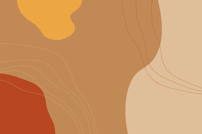 Abstract Earth Tone Shapes 6 Mural Wallpaper-Wall Mural-Eazywallz