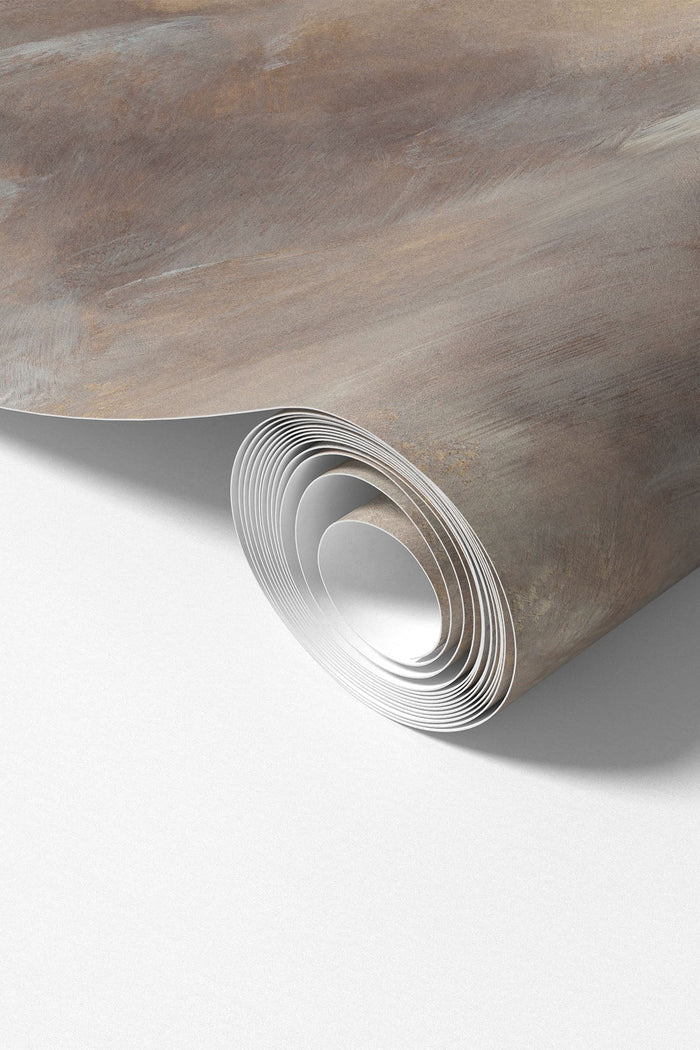 Abstract Sahara #2 wallpaper mural shown as a rolled panel