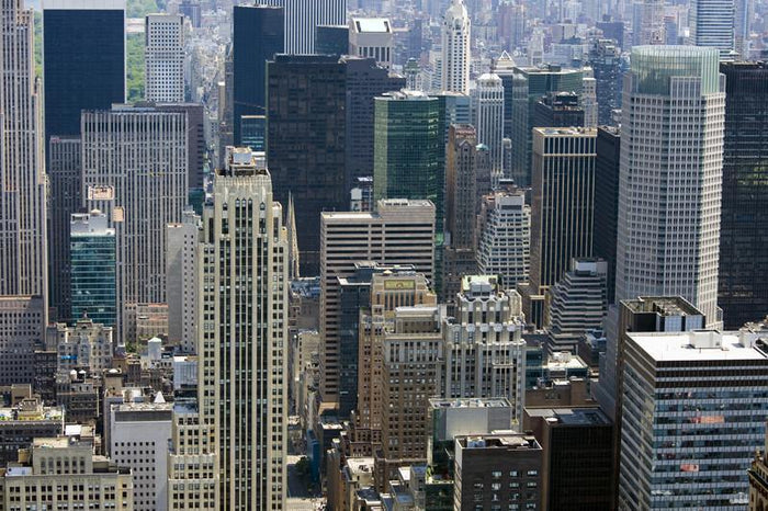 Aerial view of upper Manhattan Wall Mural-Wall Mural-Eazywallz