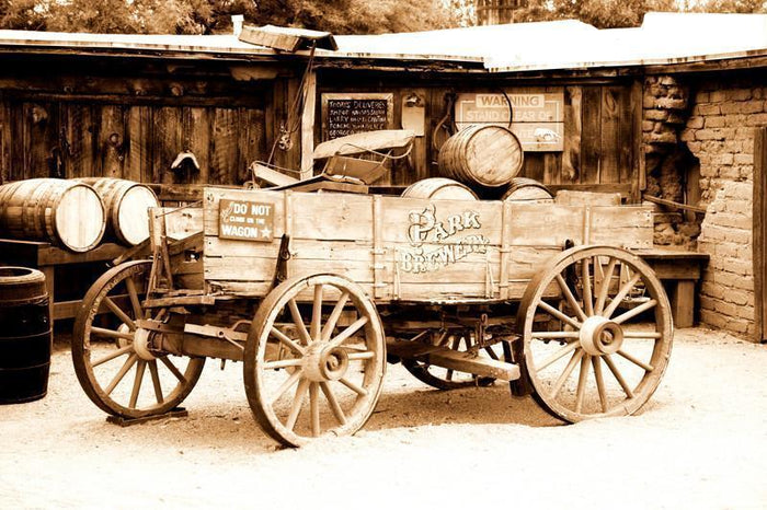 Antique american cart Wall Mural-Wall Mural-Eazywallz