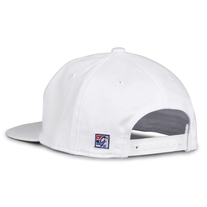 Appalachian State Mountaineers Retro Circle Snapback - White, rear view