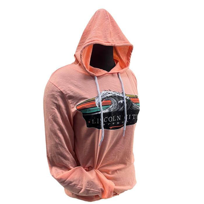 Apparel - Unisex Long Sleeve Passe Wave Sherbert
