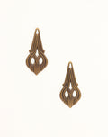DP171 antique brass teardrop charms