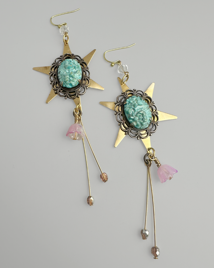 Asymmetrical Star Blank, 47x42mm, (2pcs)