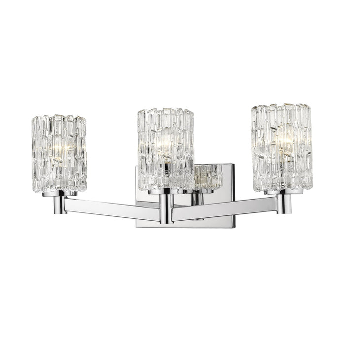 Aubrey Chrome 3 Light Vanity - Bath & Vanity