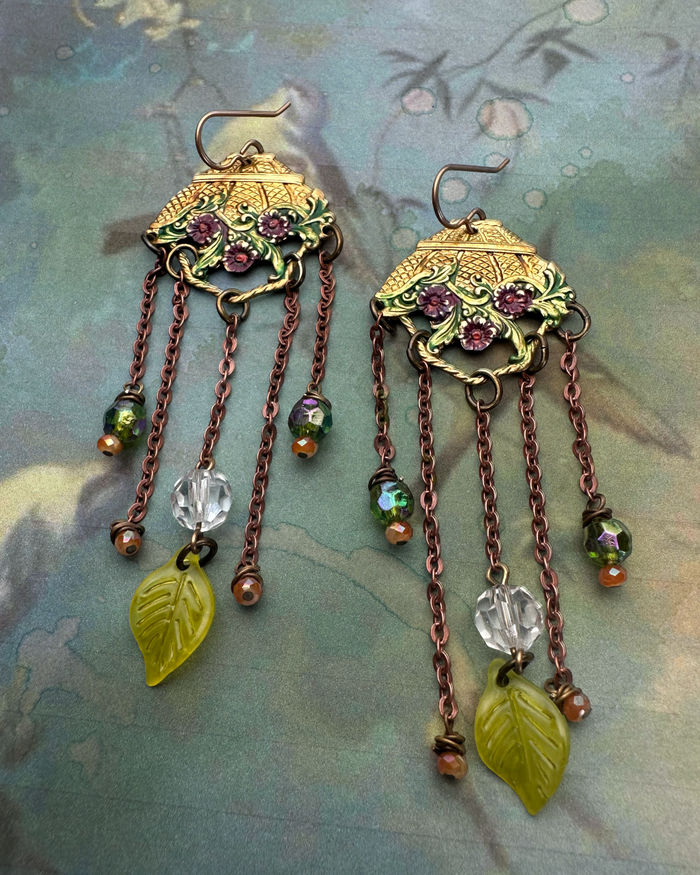 Autumn Flowers Necklace & Earrings Kit