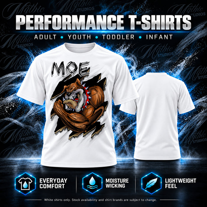 Muscle Bulldog T-Shirt by Mythic Airbrush, additional product image 2