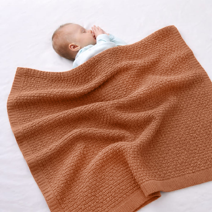 Terracotta Check Knit