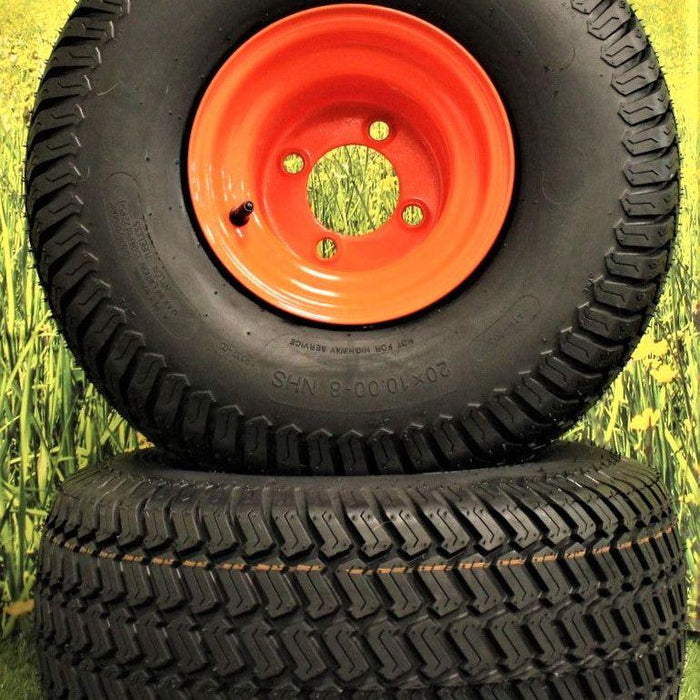 Bad Boy Heavy Duty 20x10.00-8 Tire & Wheel Assemblies (Set of Two)