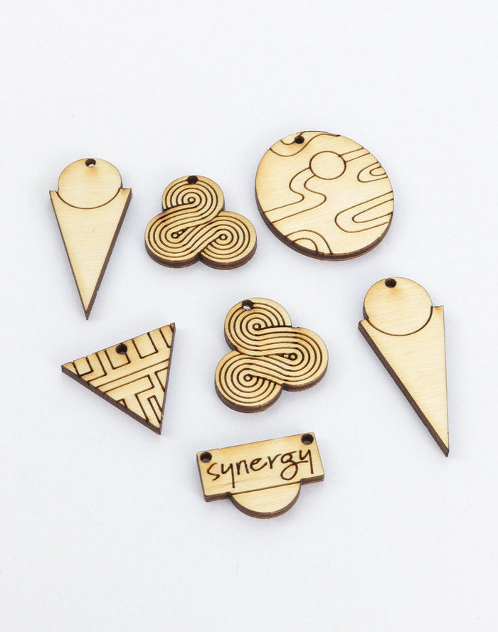 Wooden synergy shapes and designs