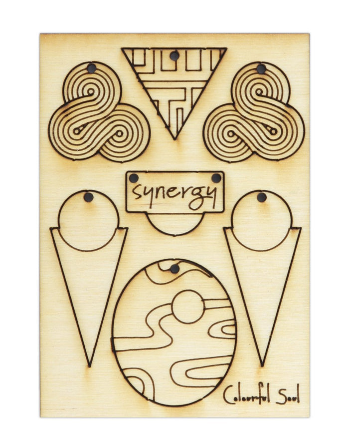Synergy art piece on wood - CSAHGG-003
