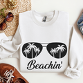 Beachin' Funny Summer Women's Graphic Sweatshirt