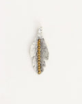 Beaded Leaf, 38x15mm, (1pc)