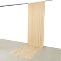Beige fabric backdrop for photography or staging