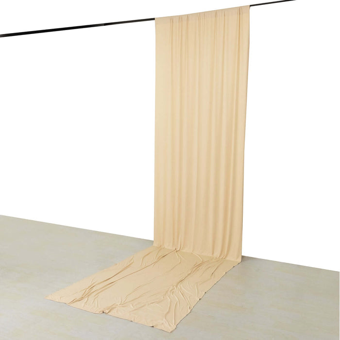 Beige fabric backdrop for photography or staging