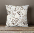 Beige Geometric Fan Pattern Throw Pillow Cover