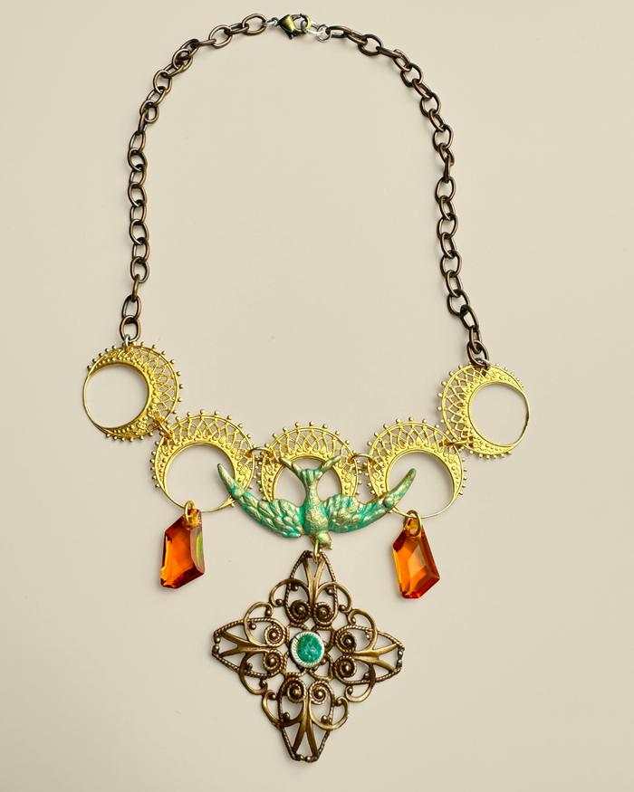 Bird Pendant, 48x21mm, (1pc)