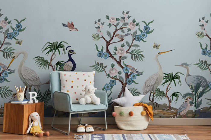 Birds and Flowers Chinoiserie