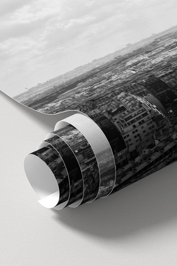 Black and White View of Paris