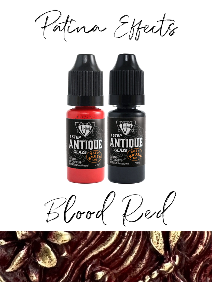 Patina Effects Blood Red and Sable Brown Antique Glaze