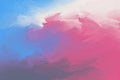 Blue Red Abstract Wallpaper Mural-Wall Mural-Eazywallz