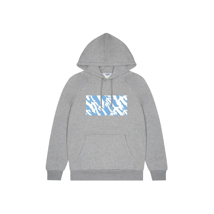 Bluza Trapstar Waves Hoodie Grey/Blue TRAPSTAR Bluzy
