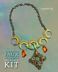 Bohemian Faux Turquoise Necklace Complete Kit