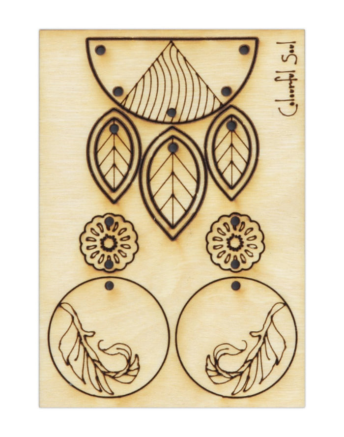 CSJHMB-001 Colorful Soul earring templates