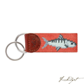 Bonefish Needlepoint Key Fob-Fussbudget.com