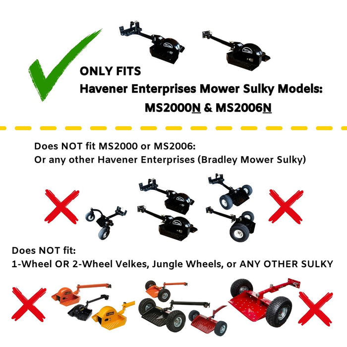 Bradley Mower Sulky MS2000N & MS2006N Wheel/Tire P/N N15007