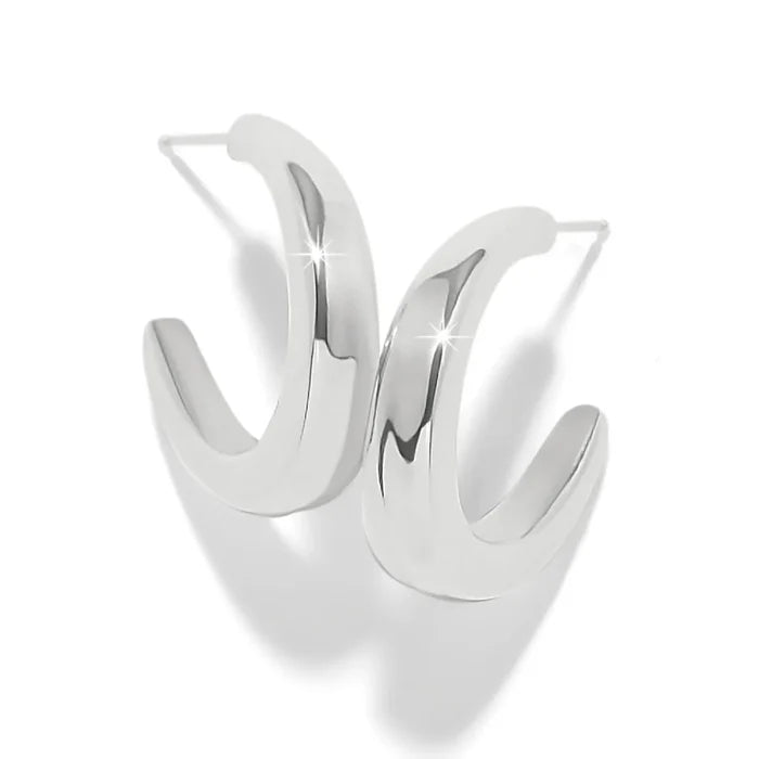 Brighton Cascade Rio Hoop Earrings -Silver