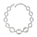 Brighton Meridian Classic Crescent Link Necklace -Silver