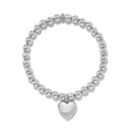 Brighton Meridian Petite Wave Heart Stretch Bracelet -Silver