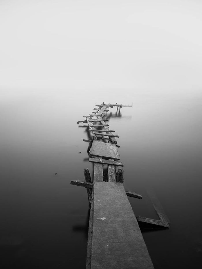 Broken Down Pier Wall Mural-Wall Mural-Eazywallz