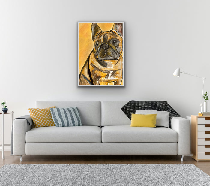 Brown French Bulldog - Art Prints