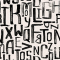 Brush Typography Mural Wallpaper-Wall Mural-Eazywallz