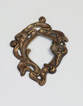 P552 Antique brass floral frame