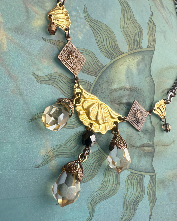 Celestial Garden Pendant, 37mm, (3pc)