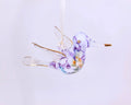 Ceramic Hummingbird Purple Ornament