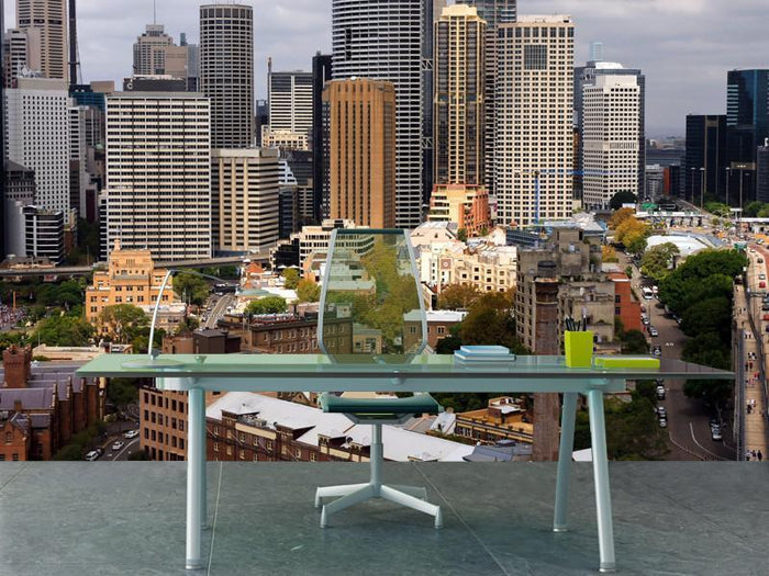 Cityscape of Sydney city Wall Mural-Wall Mural-Eazywallz