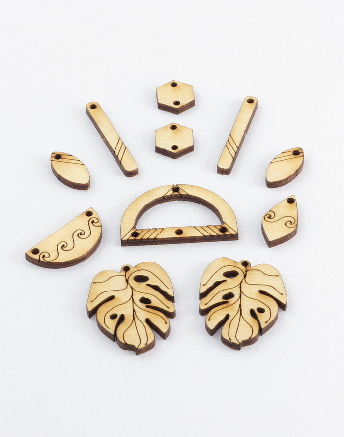 Leaves, Arcs, and Geometric Shapes