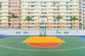 Colourful Basketball Court Wall Mural-Wall Mural-Eazywallz