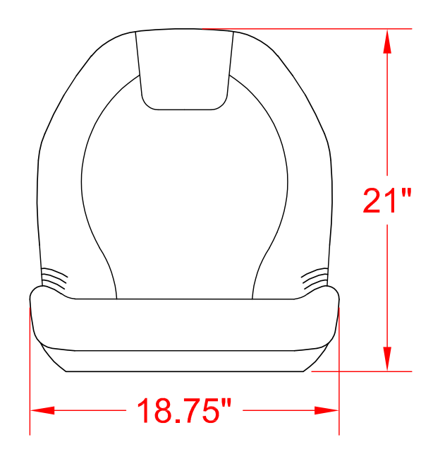 Concentric Ultra High-Back Seat Series #149000BK
