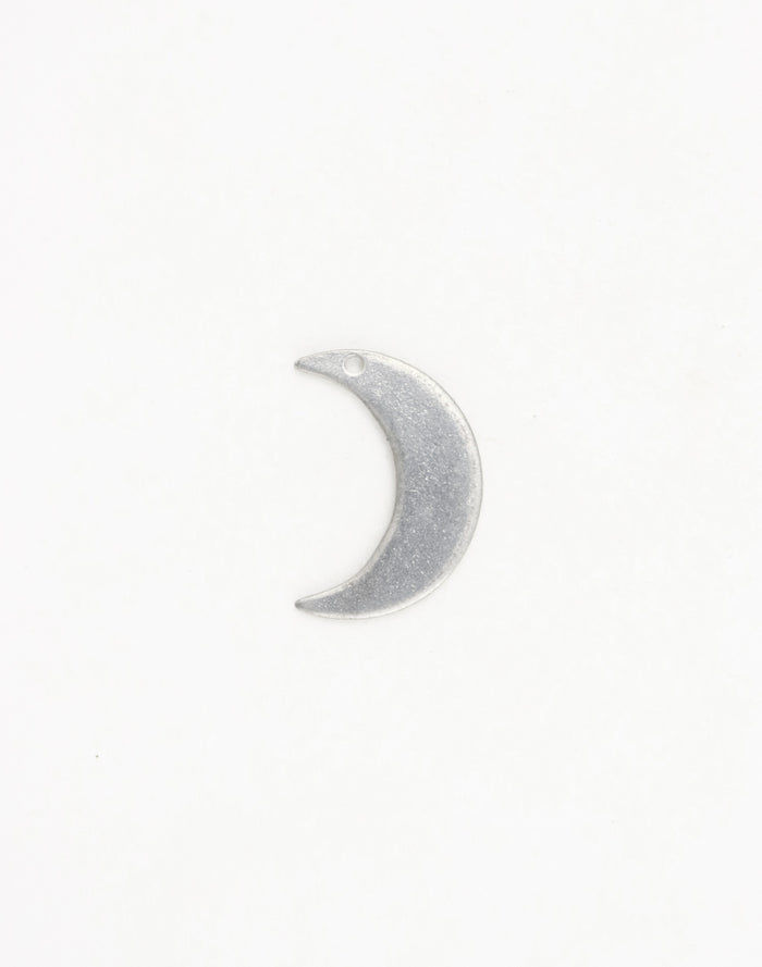 PT152 Back - Silver crescent moon charm