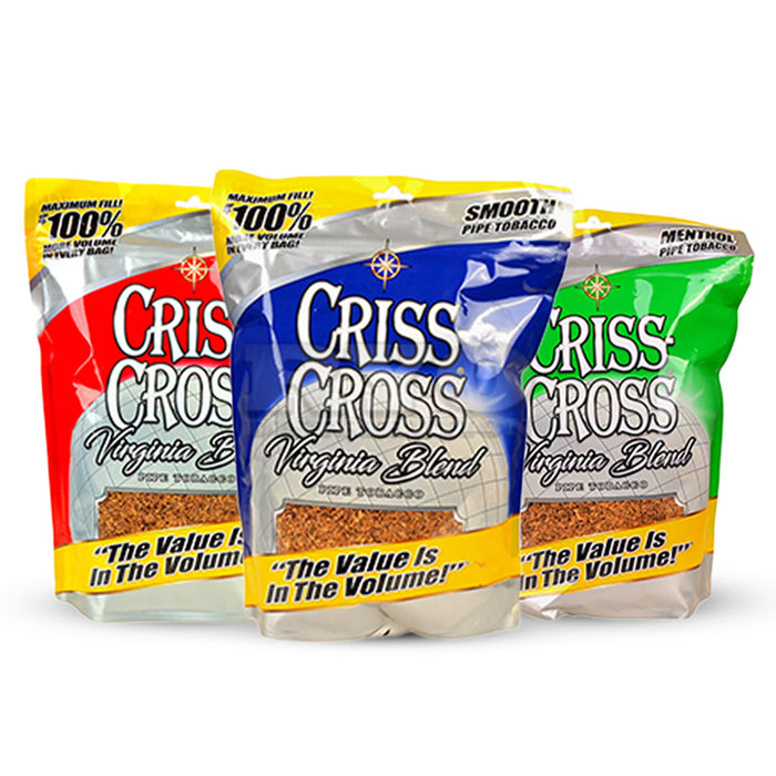 Criss Cross 8oz Pipe Tobacco Virginia Blend - Tobacco Product