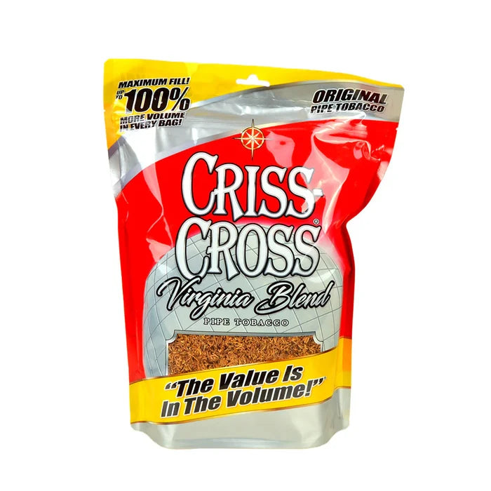 Criss Cross 8oz Pipe Tobacco Virginia Blend - Tobacco Product