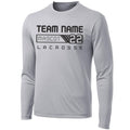 Custom Cadet Long Sleeve Lacrosse tee front view