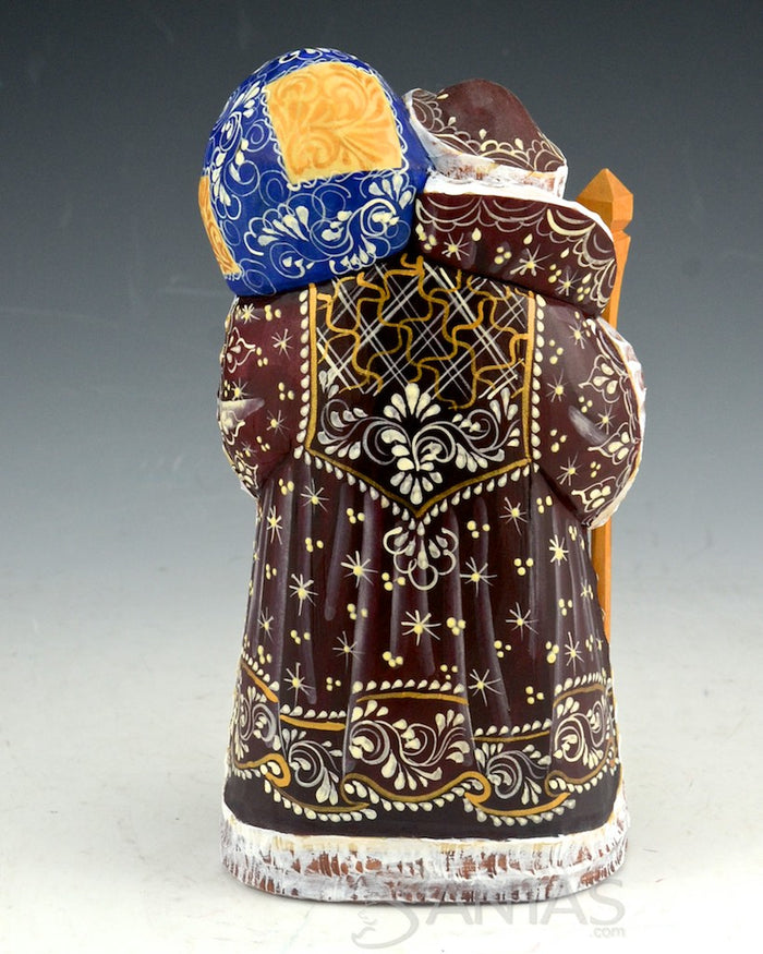 Cute and Nicely Detailed Russian Santa with Girl and Rabbits