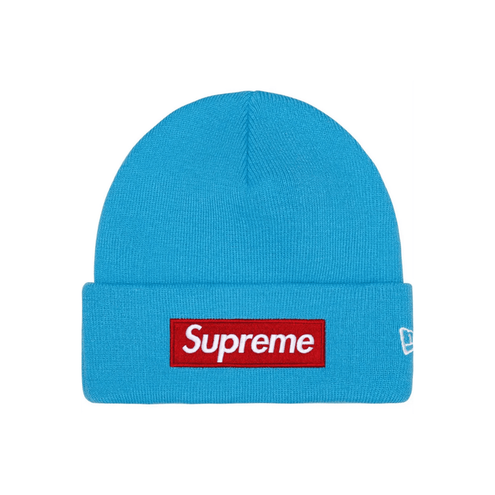 Czapka Supreme New Era Box Logo Beanie Cyan (FW25) SUPREME Czapki