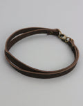 EA086 Brown Leather Bracelet